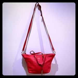 Red Leather Kate Spade Saturday crossbody purse